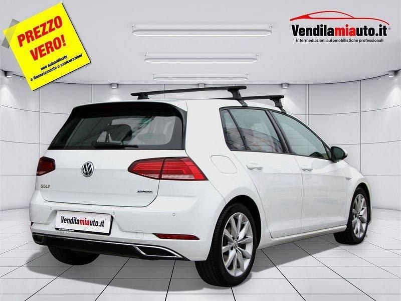 Usata VW Golf VII Highline 131 CV (96 kW) 2019 Bianco Utilitaria