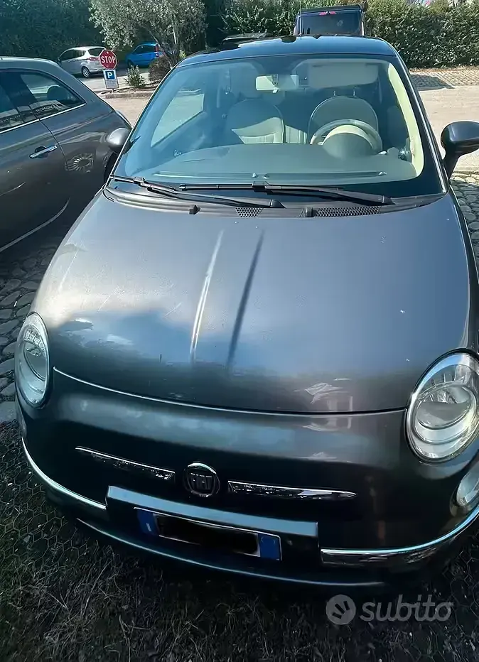 Usata Fiat 500 Lounge 69 CV (50 kW) 2010 Grigio Utilitaria
