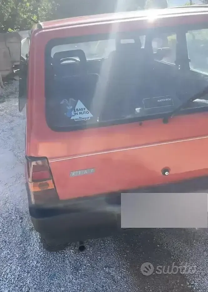 Usata Fiat Panda 4x4 50 CV (36 kW) 1991 Rosso Utilitaria