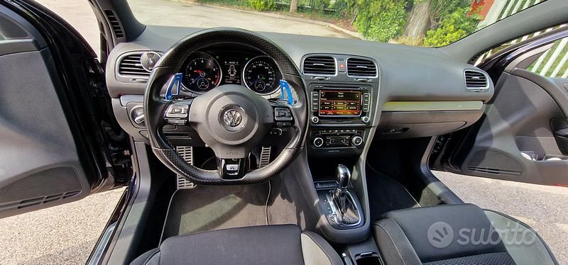Usata VW Golf VI R 270 CV (198 kW) 2011 Nero Utilitaria