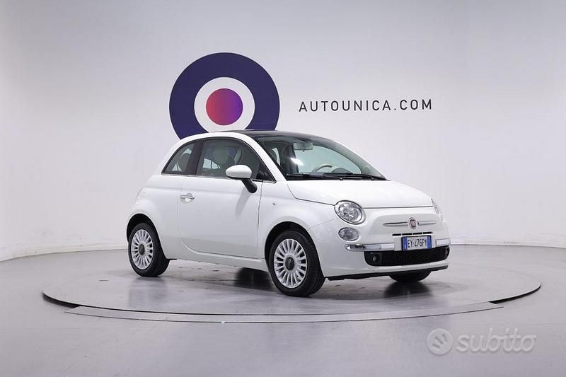 Usata Fiat 500 Lounge 69 CV (50 kW) 2014 Bianco Utilitaria