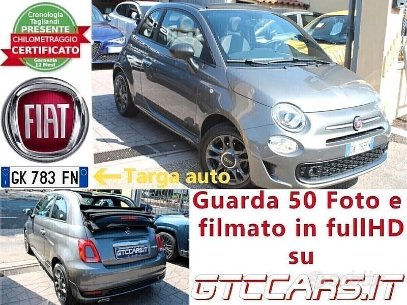 Grigio Usata 2022 Fiat 500C Connect Cabrio | 12.900 € (Buon prezzo) - Immagine 1/4