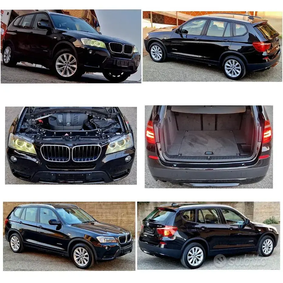 Usata BMW X3 Efficient Dynamics 184 CV (135 kW) 2012 Nero SUV