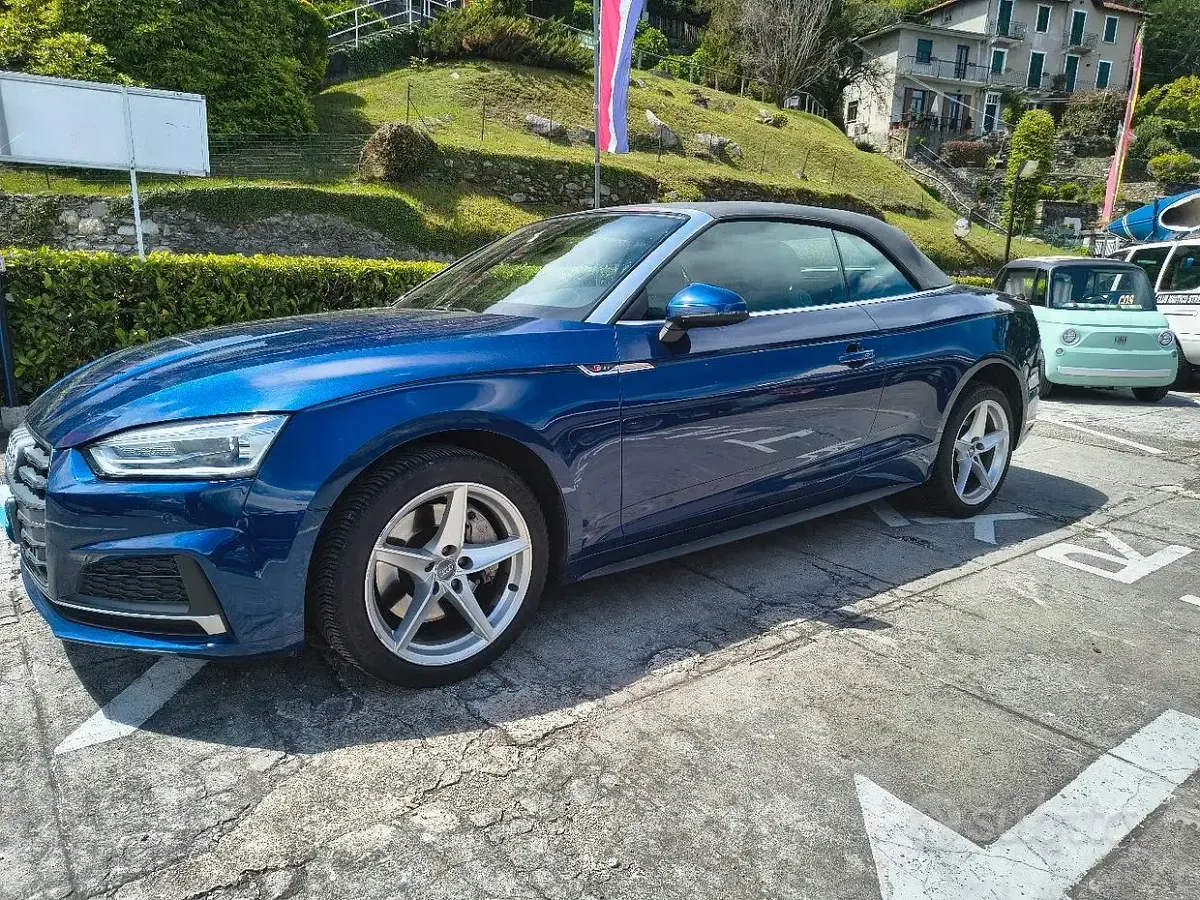 Usata Audi A5 Cabriolet S-Line 2017 Blu Cabrio
