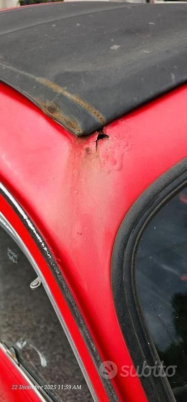 Usata Fiat 500 1970 Rosso Utilitaria