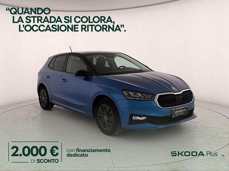 Usata Skoda Fabia 80 CV (58 kW) 2025 Blu race metallizzato nero tulipano perlato Utilitaria