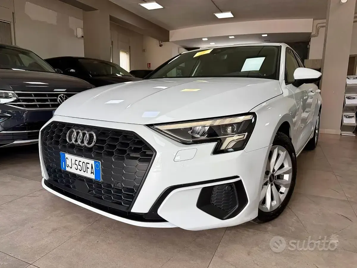 Usata Audi A3 Advanced Plus 116 CV (85 kW) 2022 Bianco Berlina