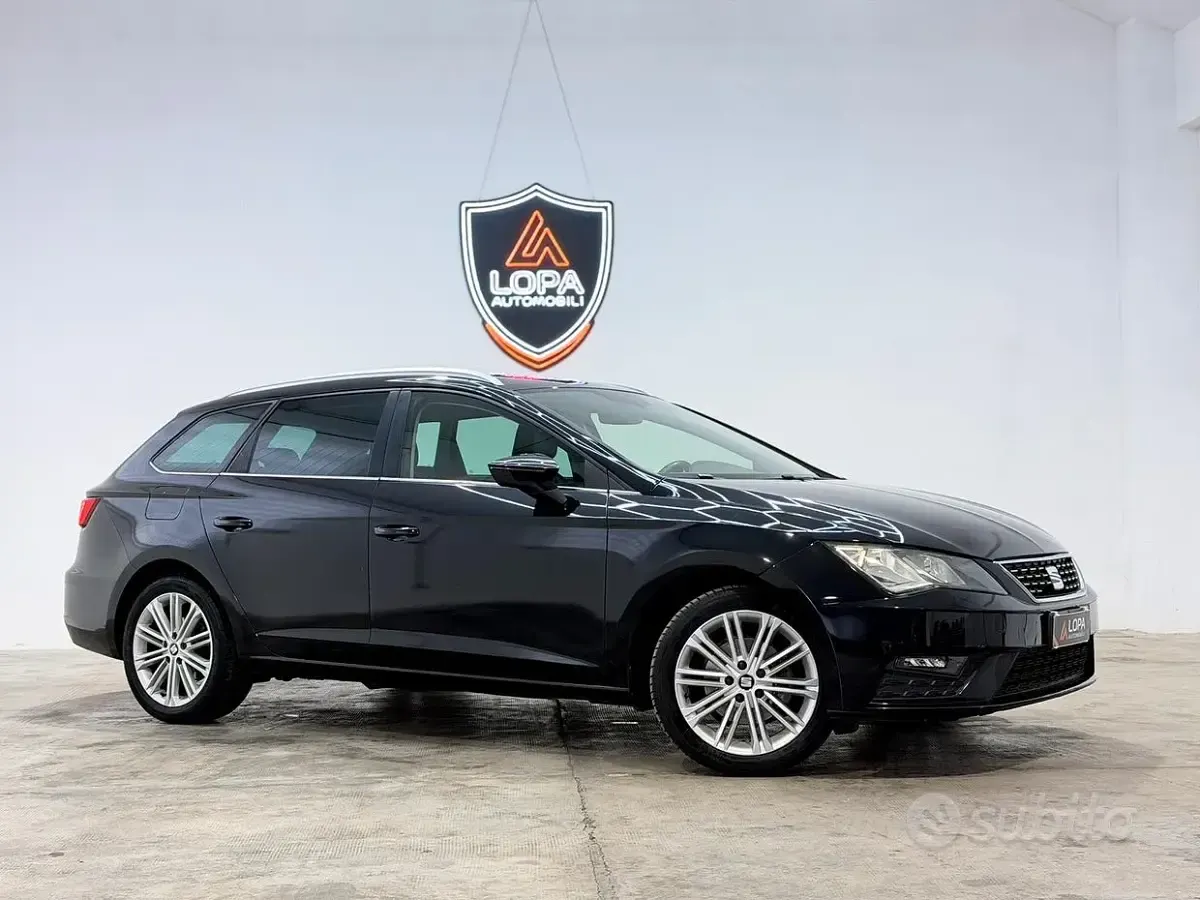 Usata Seat Leon 150 CV (110 kW) 2017 Nero Station wagon
