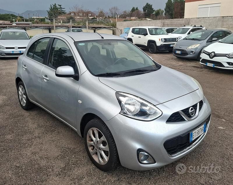 Usata Nissan Micra Tekna 80 CV (58 kW) 2014 Argento Utilitaria
