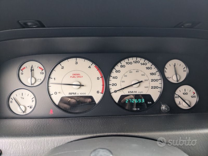 Usata Jeep Grand Cherokee Overland 163 CV (119 kW) 2003 Grigio SUV