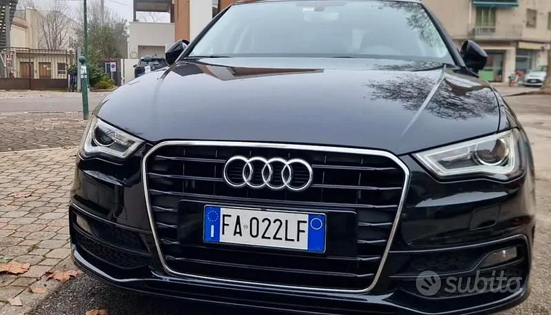 Usata Audi A3 S-Line 125 CV (91 kW) 2015 Nero Berlina
