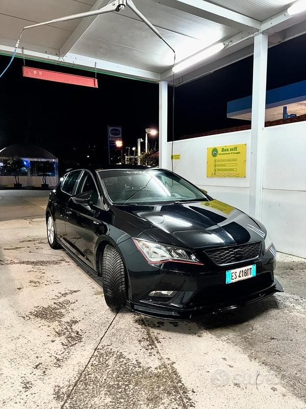 Usata Seat Leon 160 CV (117 kW) 2013 Nero Berlina