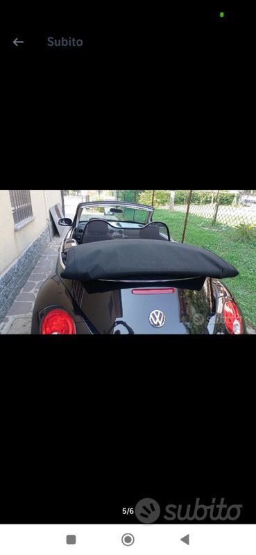 Usata VW Beetle 105 CV (77 kW) 2008 Nero Cabrio