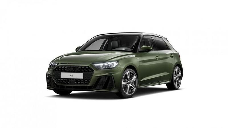 Nuova Audi A1 Sportback S-Line 116 CV (85 kW) 2025 Verde distretto metallizzato nero mito m Utilitaria