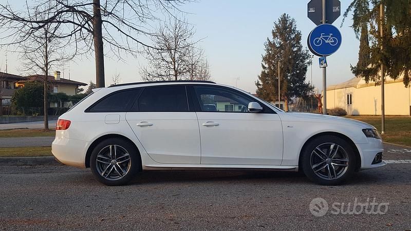 Usata Audi A4 S-Line 170 CV (125 kW) 2010 Bianco Berlina