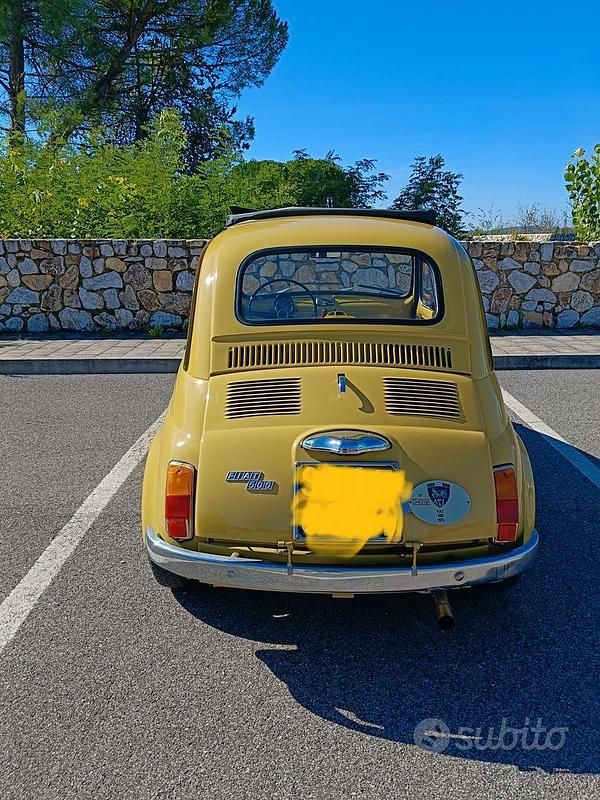 Usata Fiat 500 1970 Giallo Utilitaria