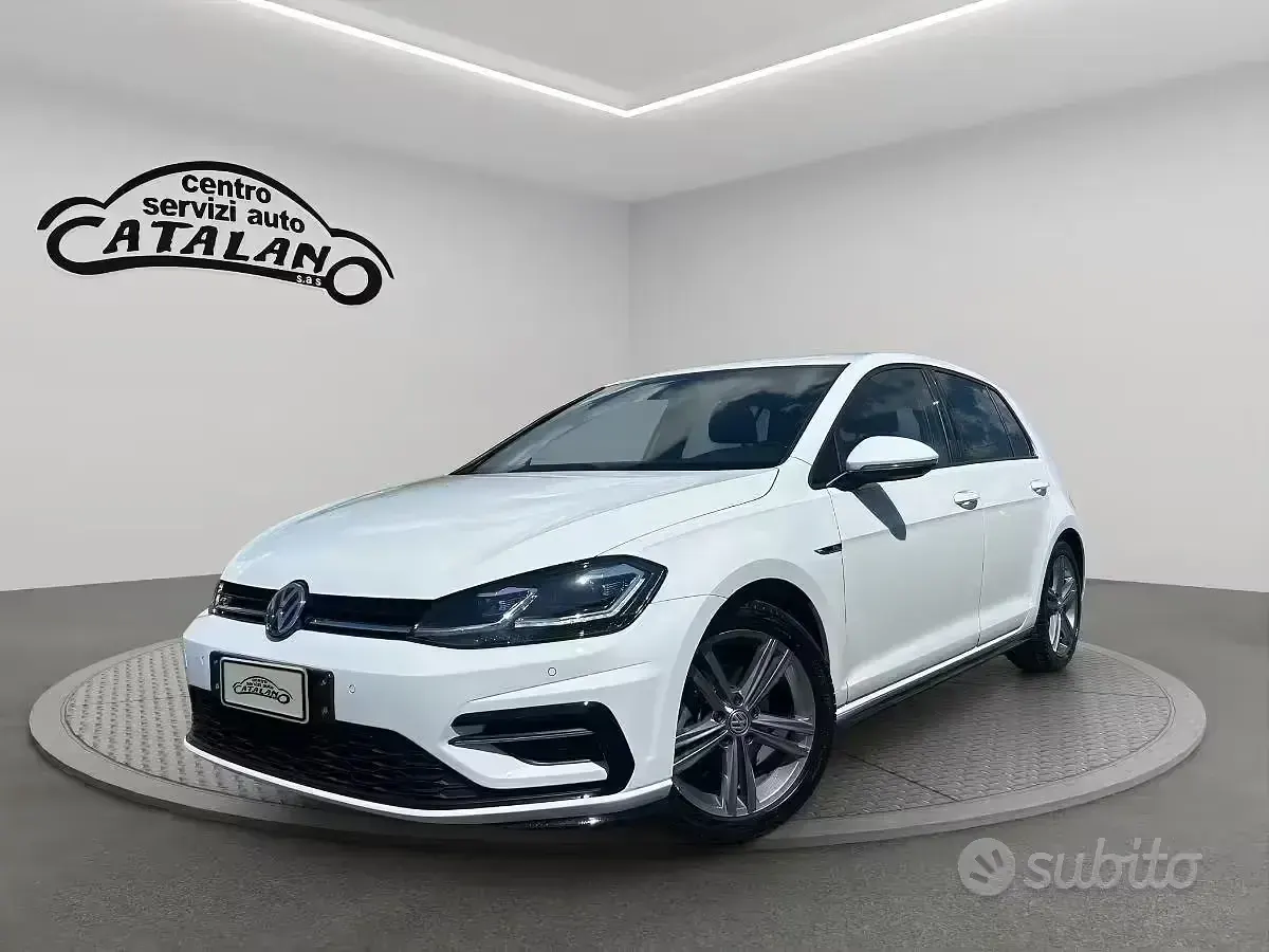 Usata VW Golf VII R-line 150 CV (110 kW) 2019 Bianco Berlina