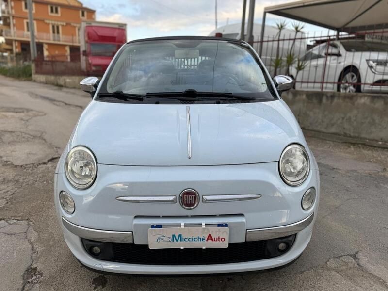 Usata Fiat 500C Lounge 69 CV (50 kW) 2009 Blu Cabrio