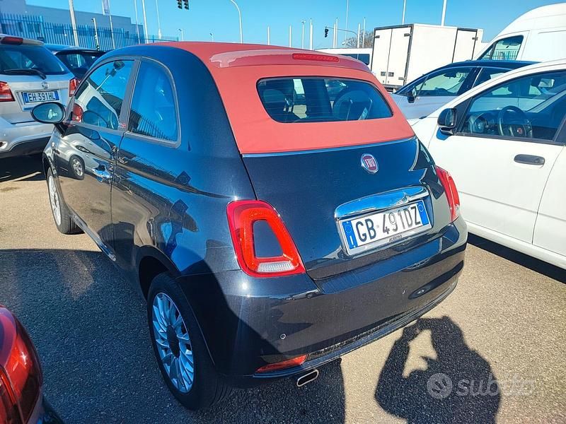 Usata Fiat 500C Lounge 69 CV (50 kW) 2020 Nero Cabrio