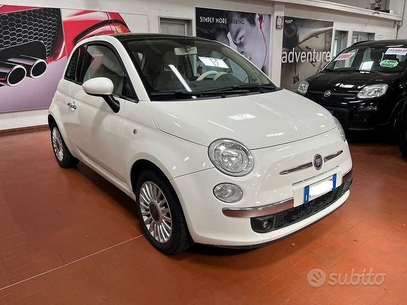 Usata Fiat 500 69 CV (50 kW) 2009 Bianco Cabrio