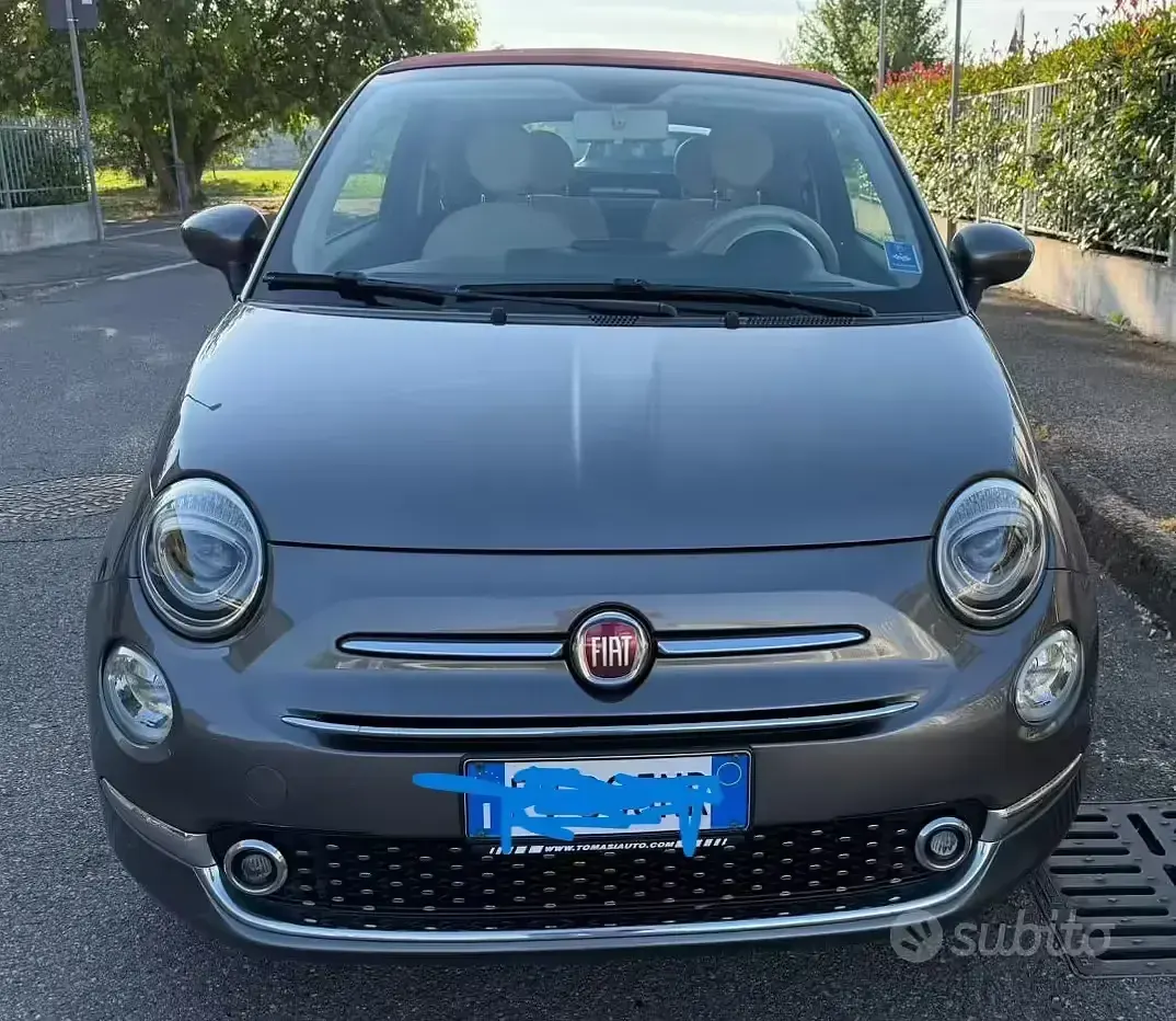 Usata Fiat 500C 69 CV (50 kW) 2019 Grigio Cabrio