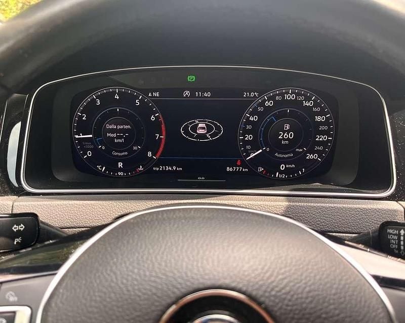 Usata VW Golf VII Highline 131 CV (96 kW) 2019 Nero Berlina