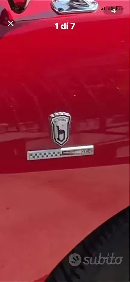 Usata Fiat 850 1960 Rosso Cabrio