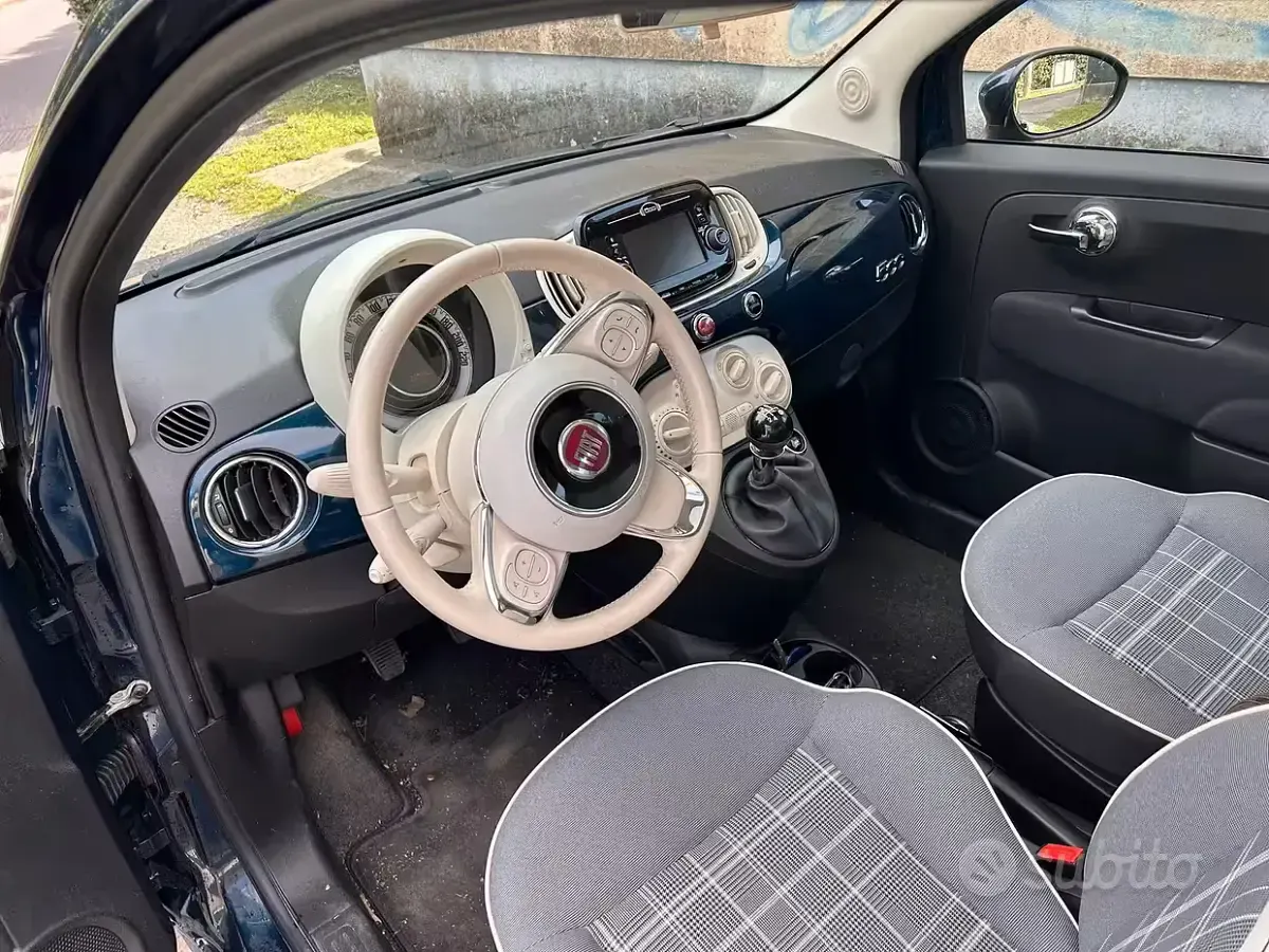 Usata Fiat 500 69 CV (50 kW) 2018 Bluazzurro Berlina