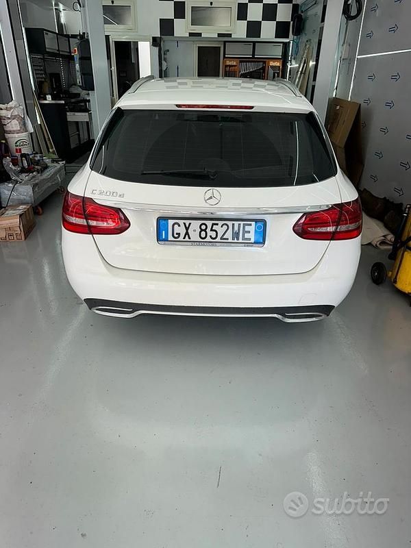 Usata Mercedes C200 Premium Plus 136 CV (100 kW) 2017 Bianco Station wagon