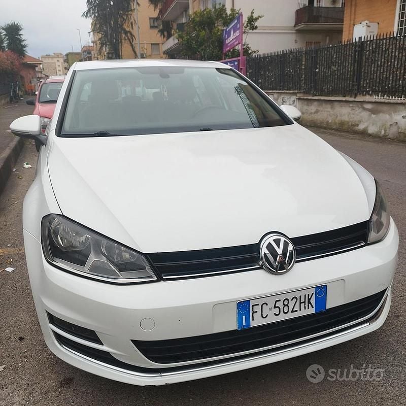 Usata VW Golf VII 110 CV (80 kW) 2017 Bianco Berlina