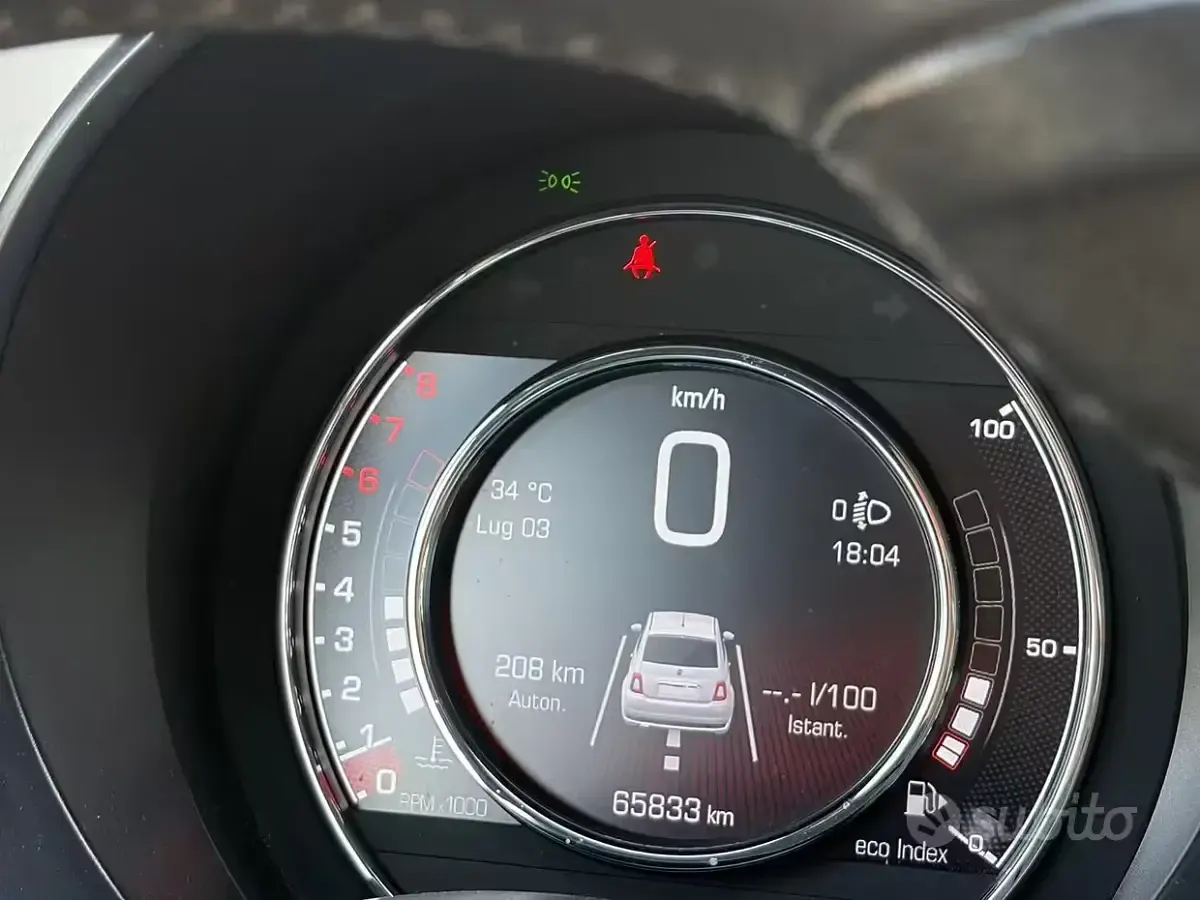 Usata Fiat 500S S 69 CV (50 kW) 2019 Nero Utilitaria