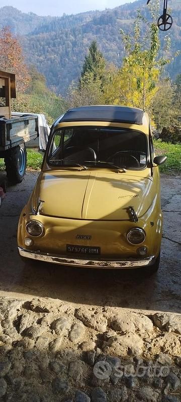 Usata Fiat 500 1970 Giallo Utilitaria