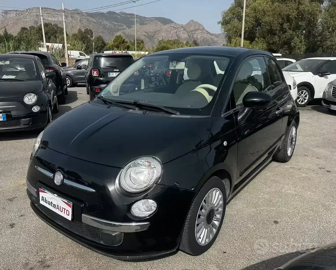 Usata Fiat 500 Lounge 69 CV (50 kW) 2009 Nero Cabrio
