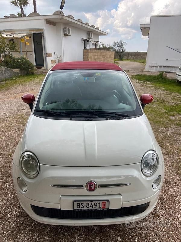 Usata Fiat 500 2012 Bianco Cabrio