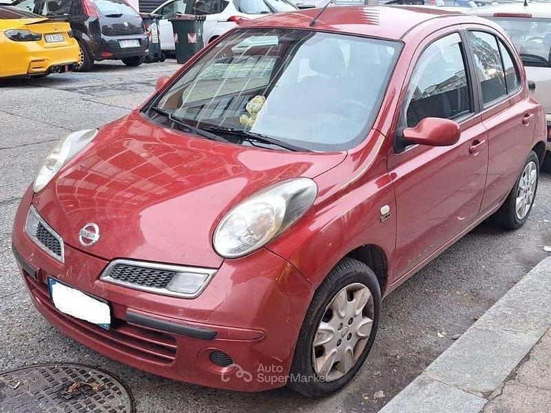 Usata Nissan Micra 79 CV (58 kW) 2009 Rosso Utilitaria