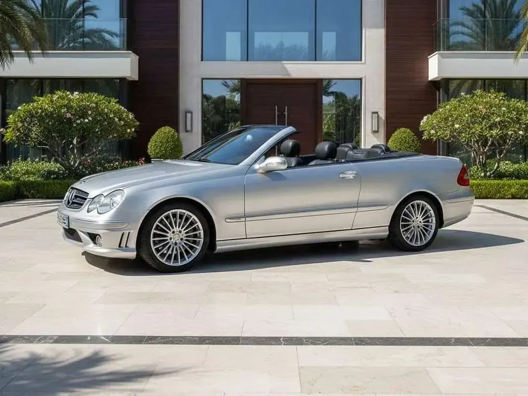 Usata Mercedes CLK200 Elegance 163 CV (119 kW) 2004 Argento Cabrio
