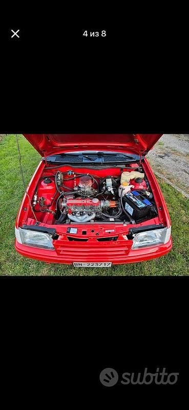 Usata Opel Kadett 75 CV (55 kW) 1989 Rosso Cabrio