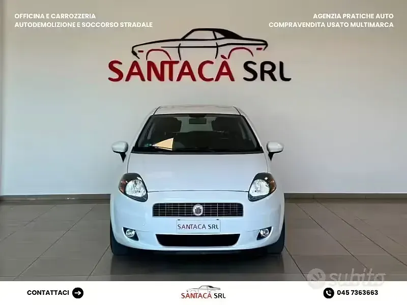 Usata Fiat Grande Punto 77 CV (56 kW) 2009 Bianco Utilitaria
