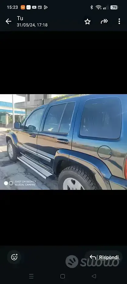 Usata Jeep Cherokee 143 CV (105 kW) 2003 Blu SUV