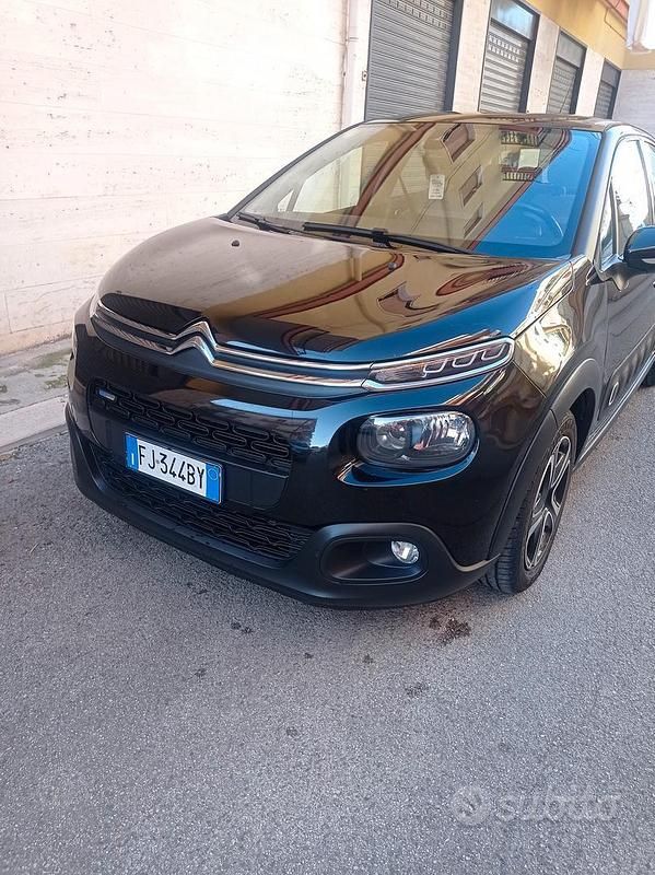 Usata Citroën C3 PureTech 82 CV (60 kW) 2017 Nero Berlina