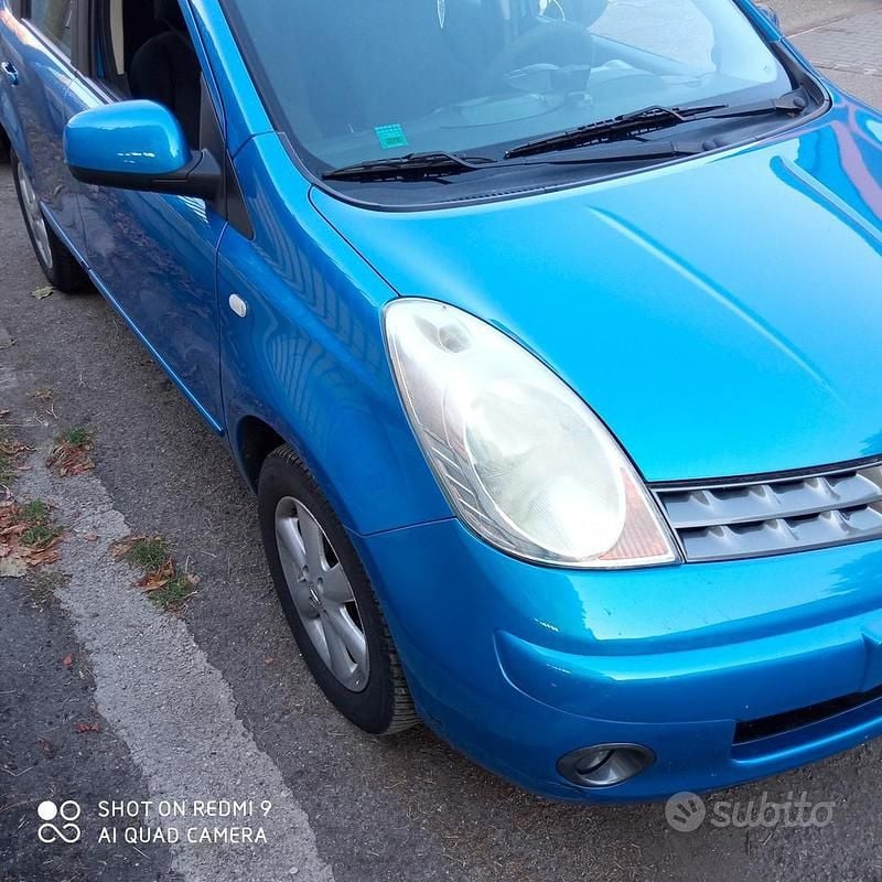 Usata Nissan Note 110 CV (80 kW) 2008 Blu Utilitaria