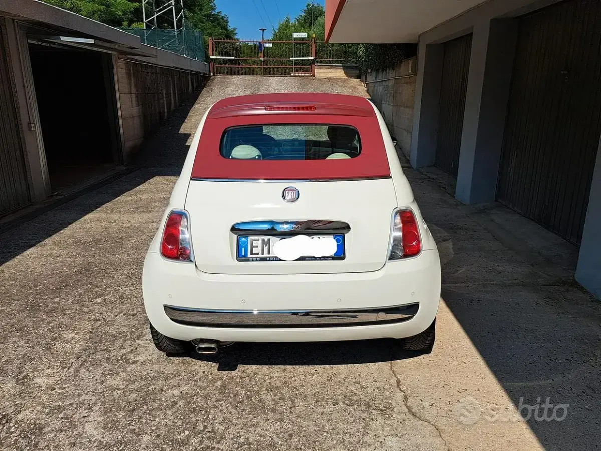 Usata Fiat 500C 69 CV (50 kW) 2012 Bianco Cabrio
