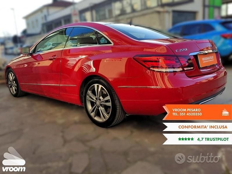 Usata Mercedes E220 169 CV (124 kW) 2015 Rosso Coupé