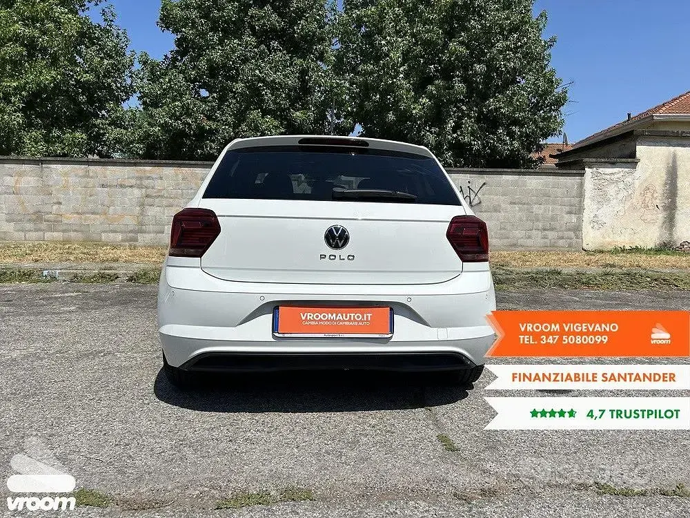 Usata VW Polo 110 CV (80 kW) 2021 Bianco Utilitaria