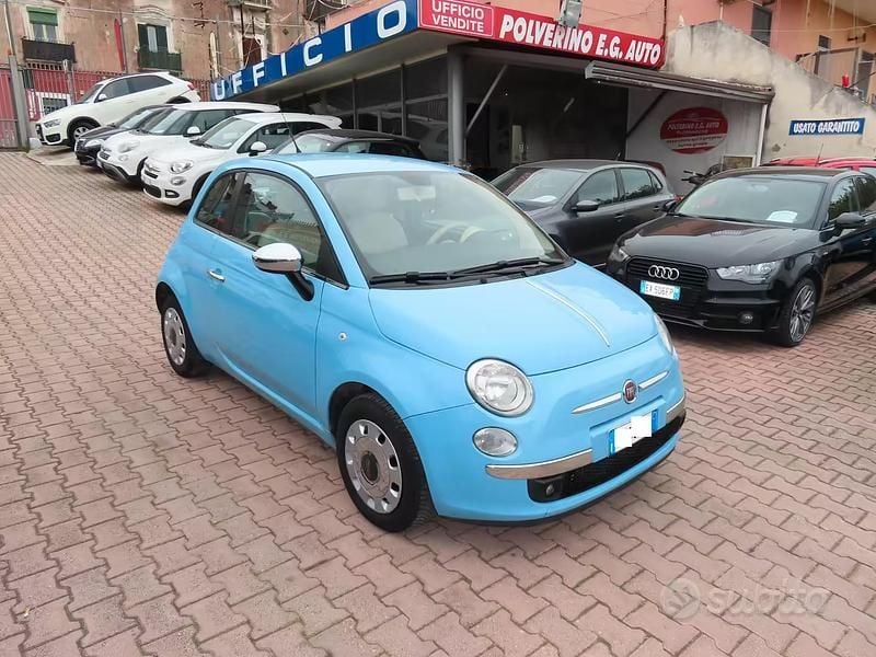 Usata Fiat 500 95 CV (69 kW) 2012 Blu Utilitaria