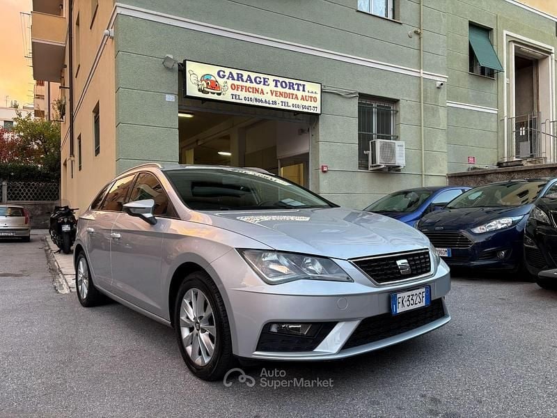 Usata Seat Leon ST Business 116 CV (85 kW) 2017 Argento Station wagon