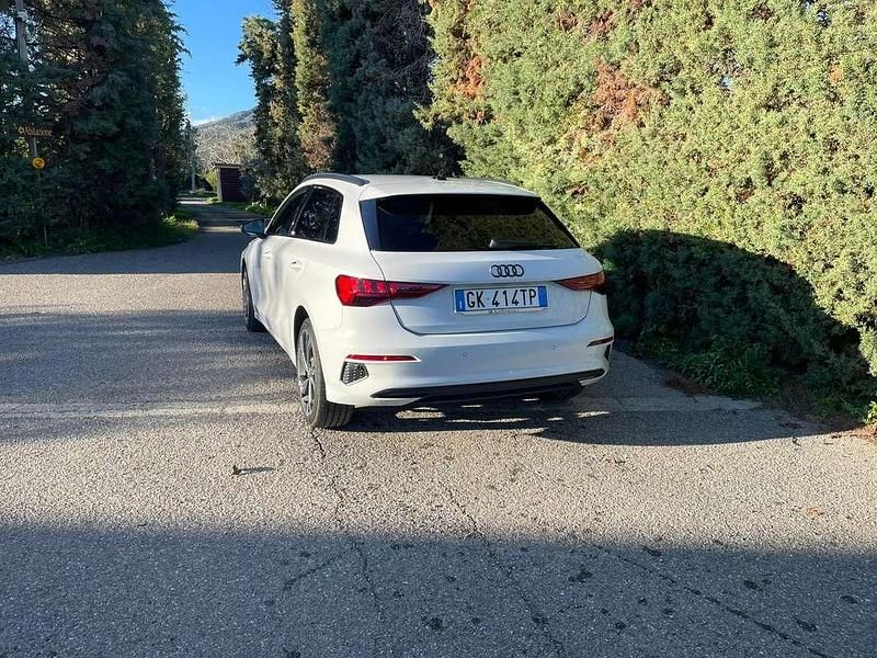 Usata Audi A3 Advanced 150 CV (110 kW) 2020 Bianco Berlina