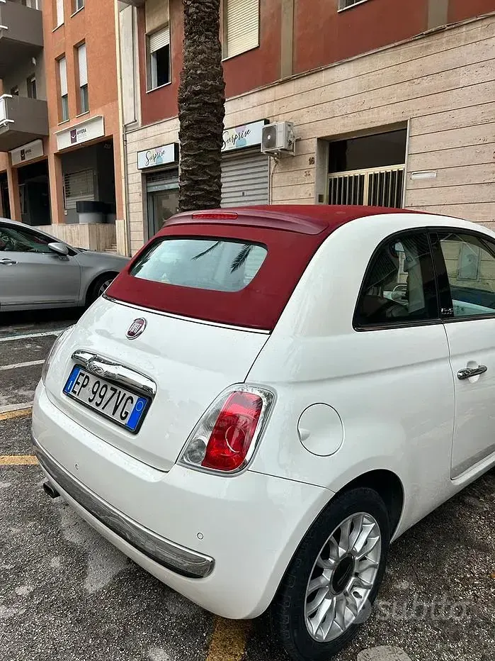 Usata Fiat 500 69 CV (50 kW) 2013 Bianco Cabrio