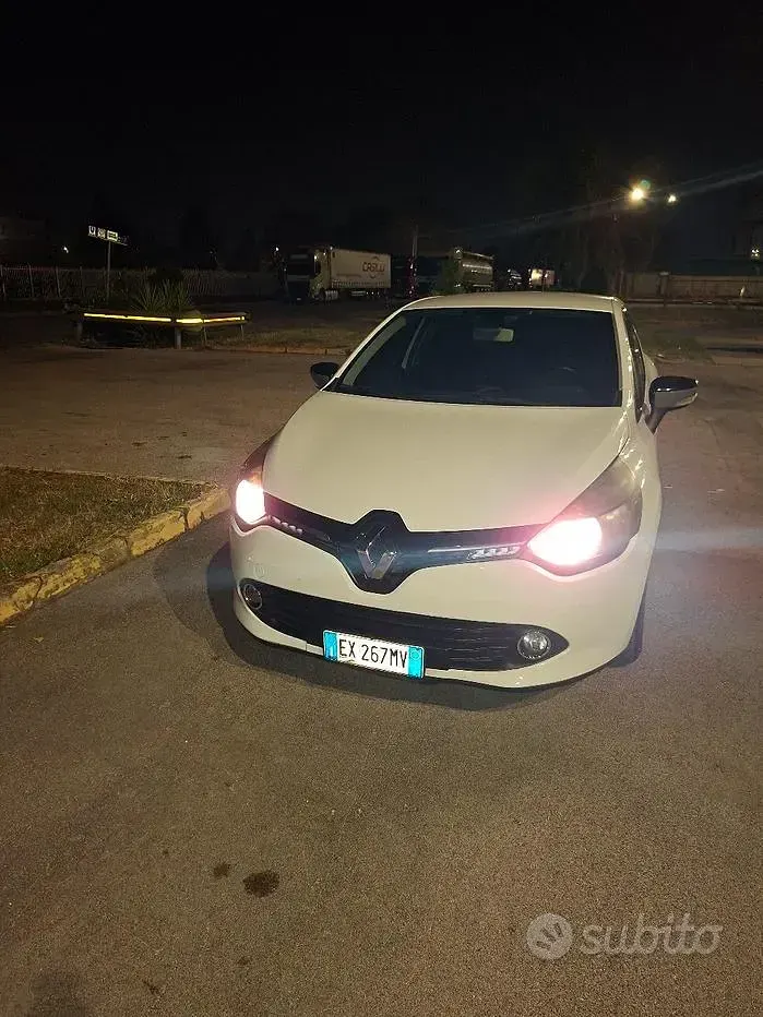 Usata Renault Clio IV 75 CV (55 kW) 2014 Bianco Berlina