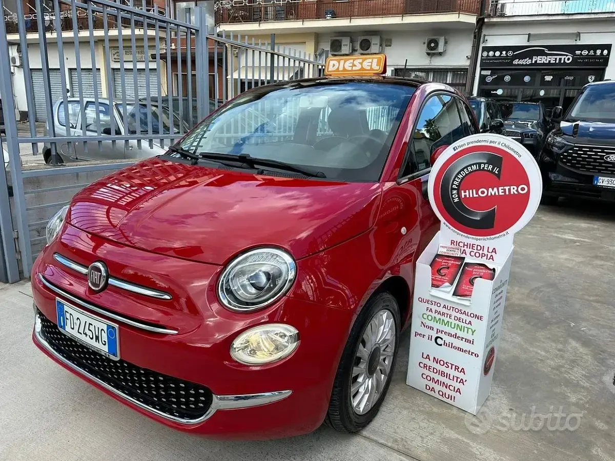 Usata Fiat 500 Pop 95 CV (69 kW) 2016 Rosso Berlina